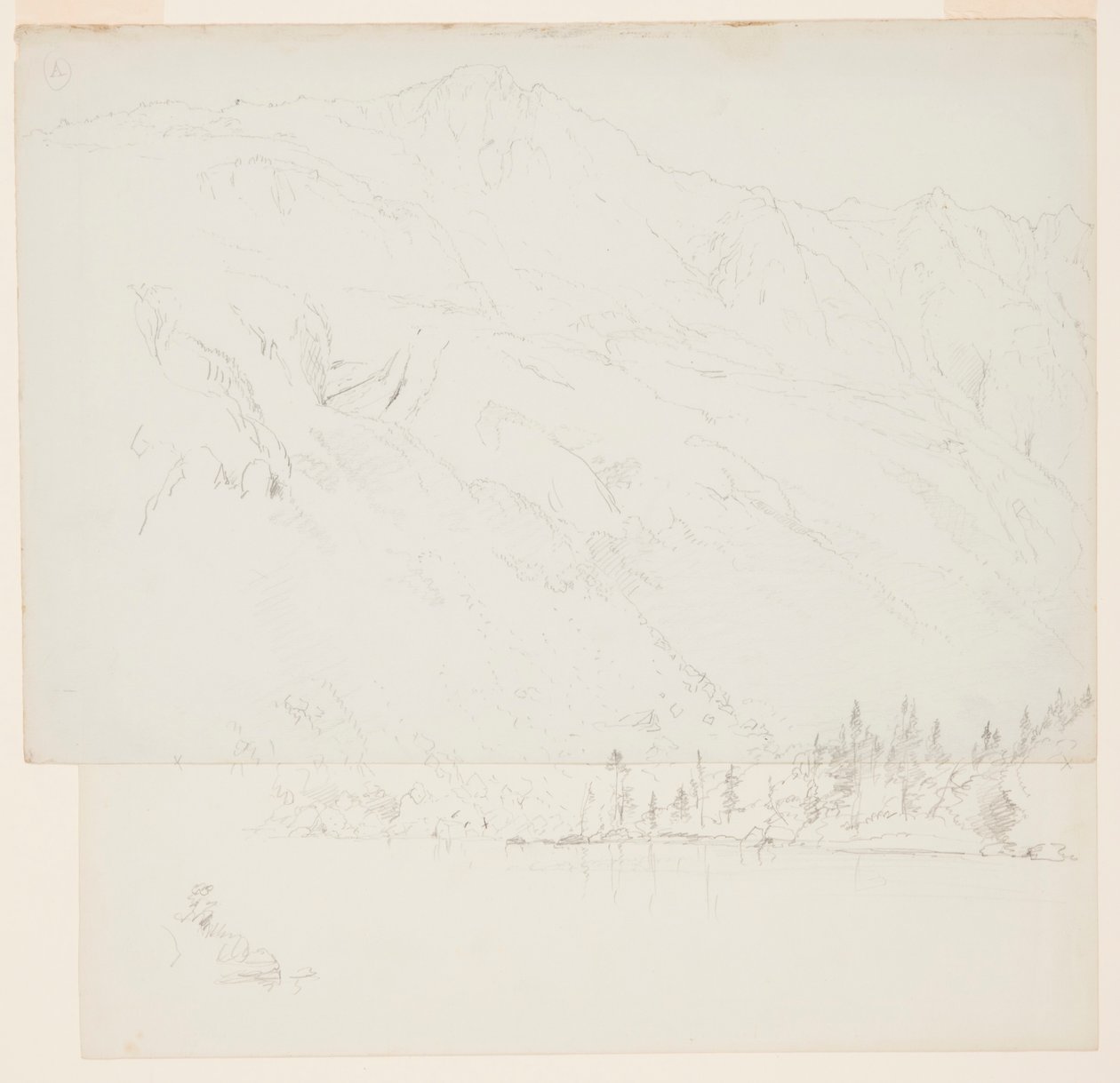 Disegno, Monte Katadhin, Maine, 1870-78 da Frederic Edwin Church