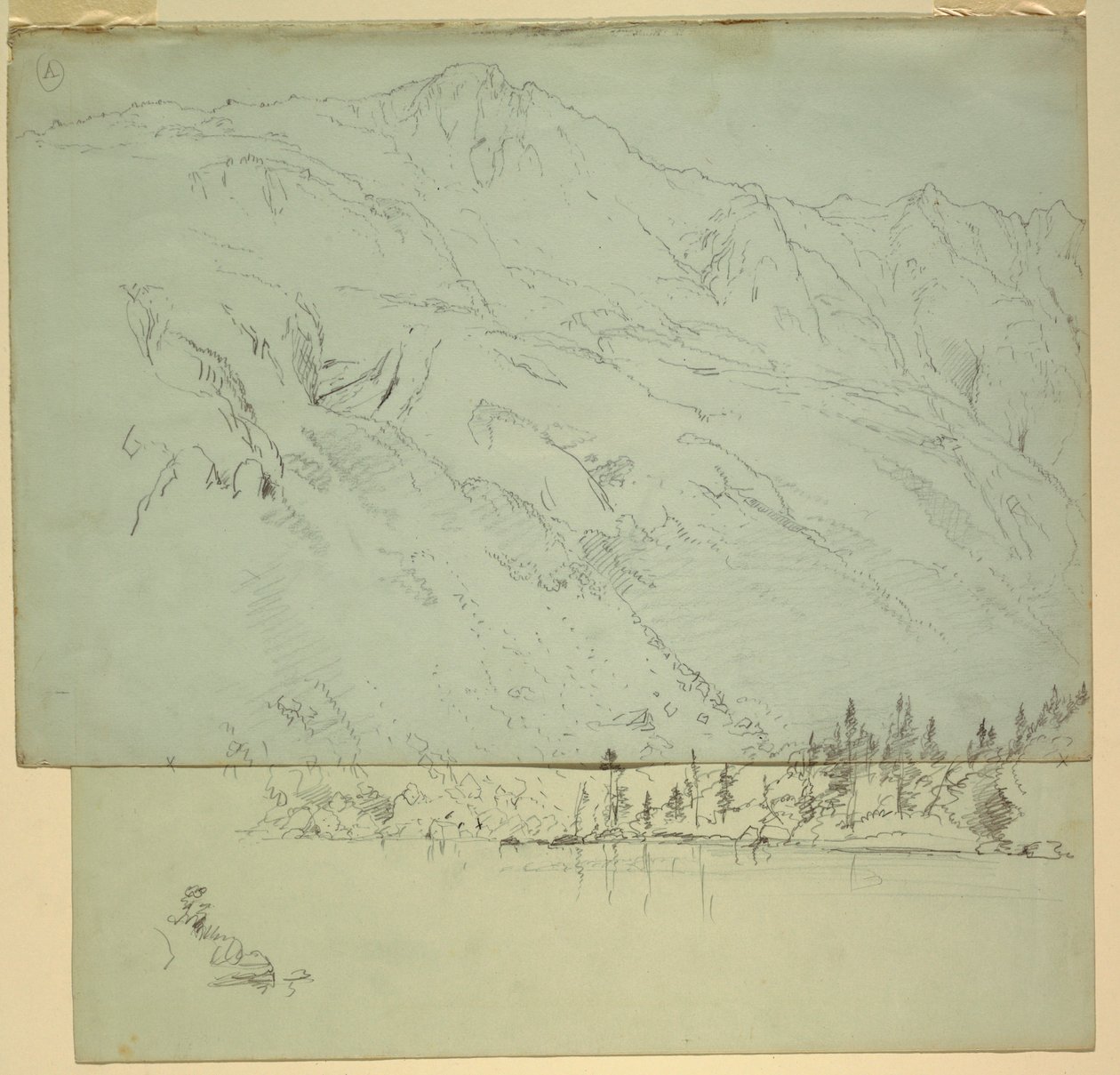 Disegno, Monte Katadhin, Maine, 1870-78 da Frederic Edwin Church