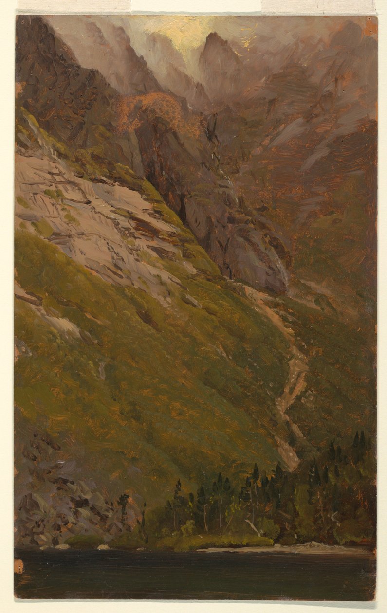 Disegno, Monte Katahdin, Grande Bacino, prima del 1878 da Frederic Edwin Church