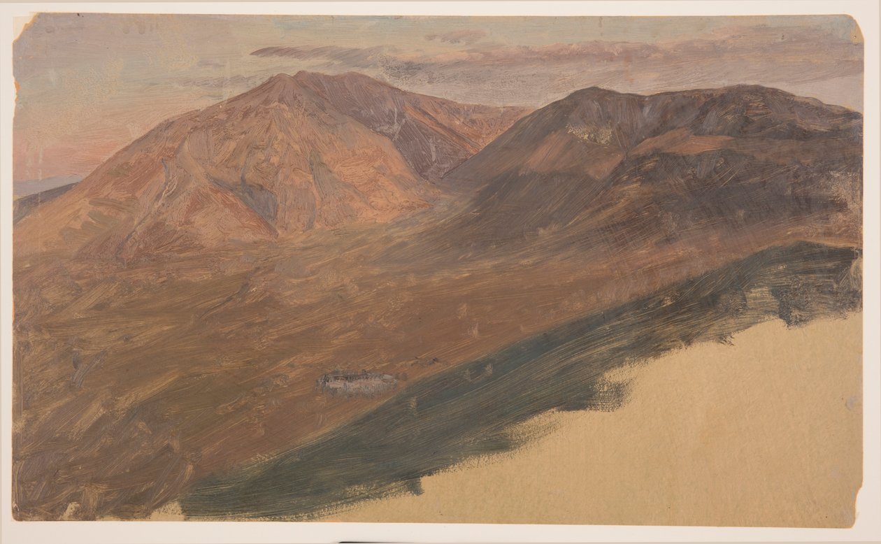 Disegno, il monte Katahdin e Turner da lontano, 1860-78 da Frederic Edwin Church