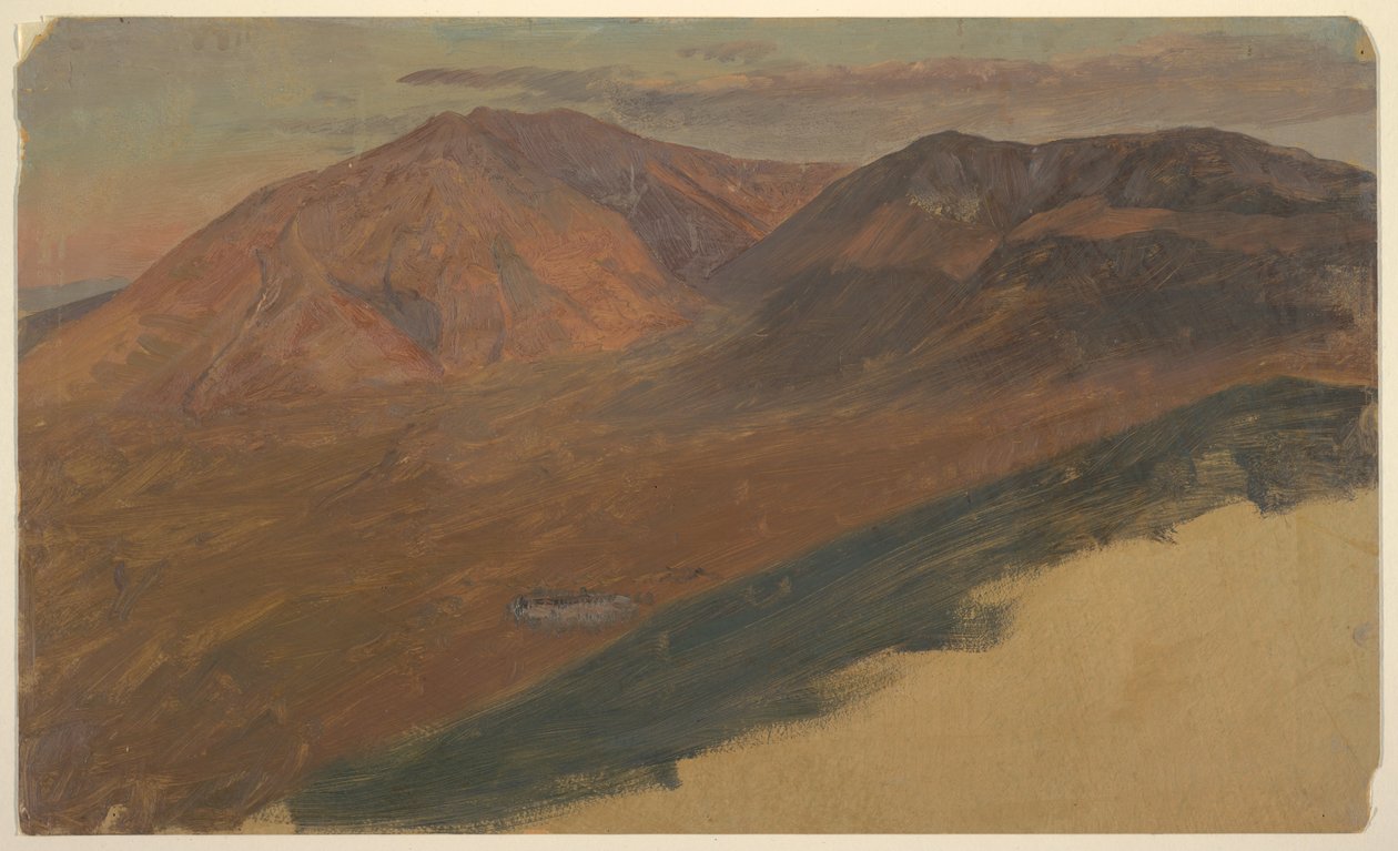 Disegno, il monte Katahdin e Turner da lontano, 1860-78 da Frederic Edwin Church