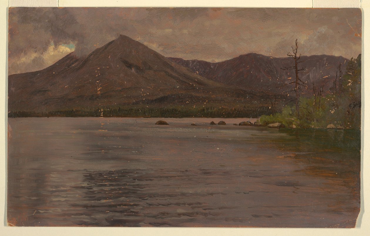Disegno del monte Katahdin, dal lago Katahdin, 1877 da Frederic Edwin Church