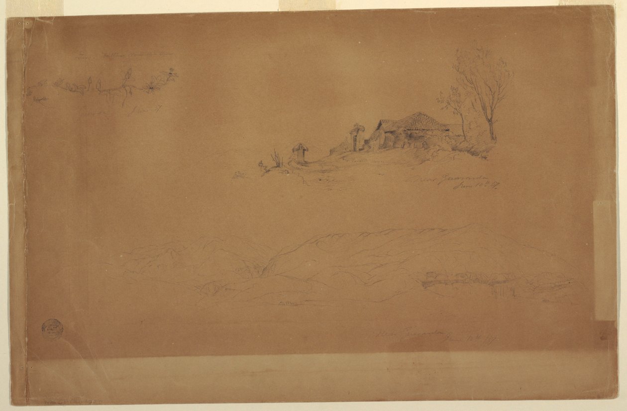 Disegno, vicino a Guaranda, Ecuador, 10 giugno 1857 da Frederic Edwin Church