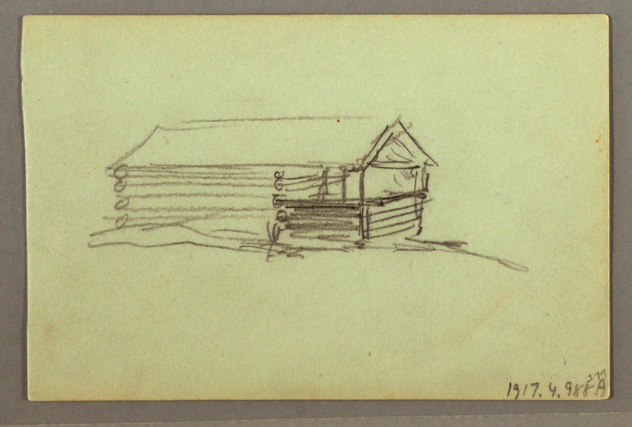 Disegno, porzione di crinale, forse 1856 da Frederic Edwin Church