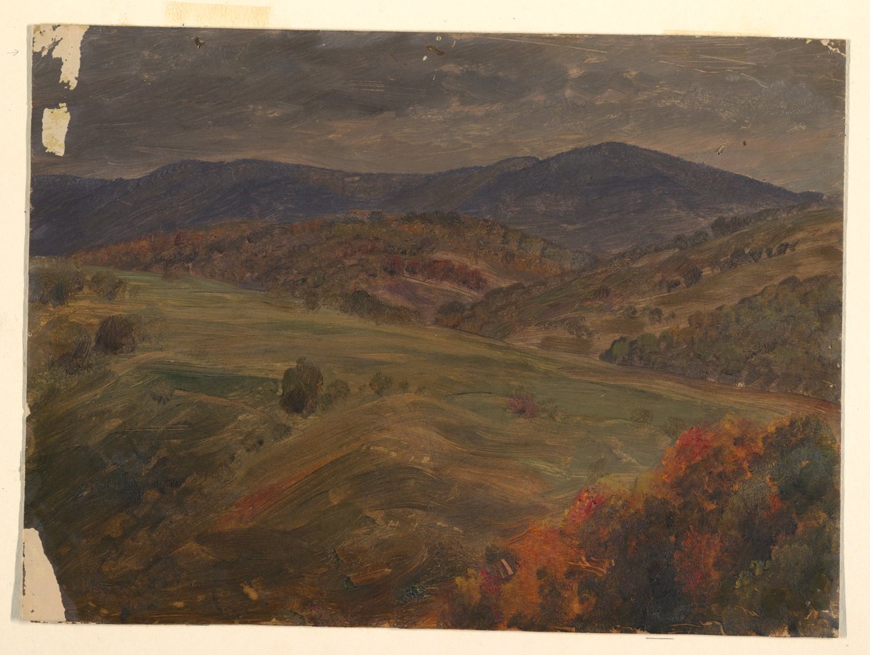 Disegno, Scena nelle Catskills, 1870-80 da Frederic Edwin Church