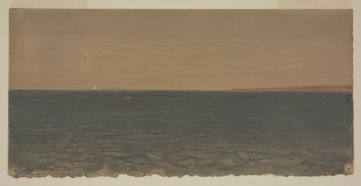 Disegno, Paesaggio marino con iceberg, 1859 da Frederic Edwin Church
