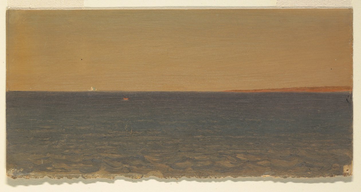 Disegno, Paesaggio marino con iceberg, 1859 da Frederic Edwin Church