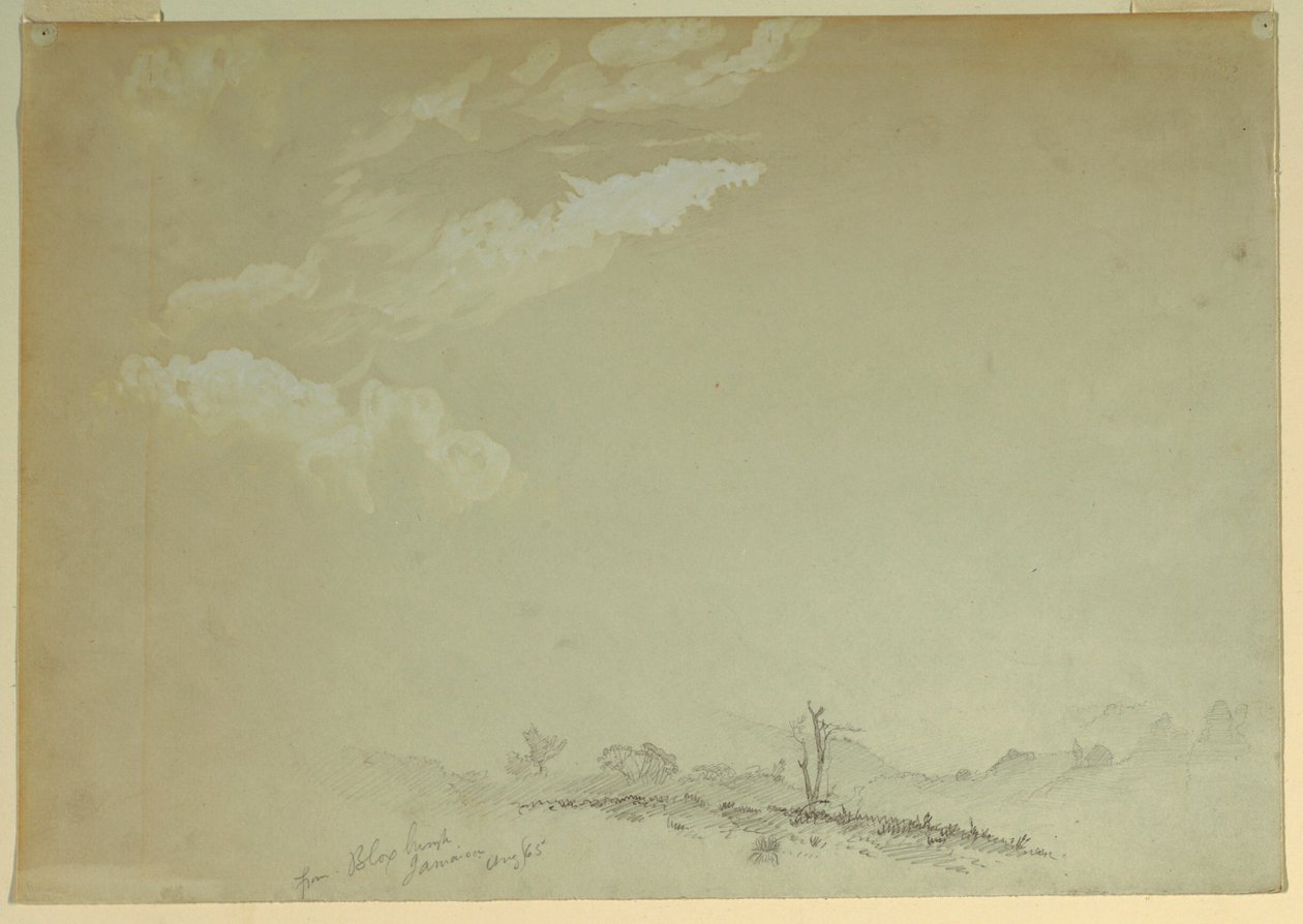 Disegno, schizzi, Bloxburgh, Giamaica, 1865 da Frederic Edwin Church