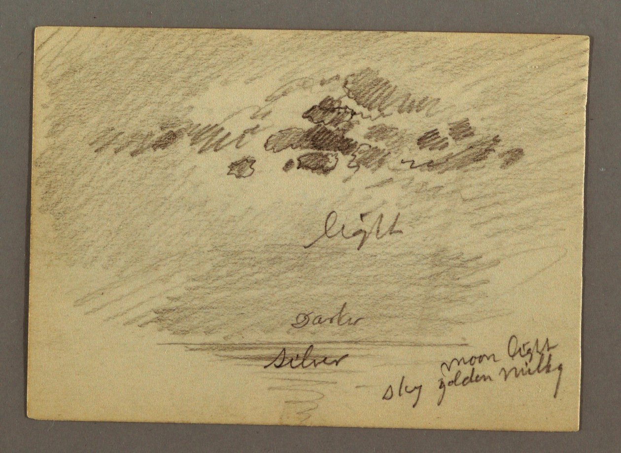 Disegno, Schizzi dal Medio Oriente, compreso il Canale di Suez, gennaio 1868 da Frederic Edwin Church