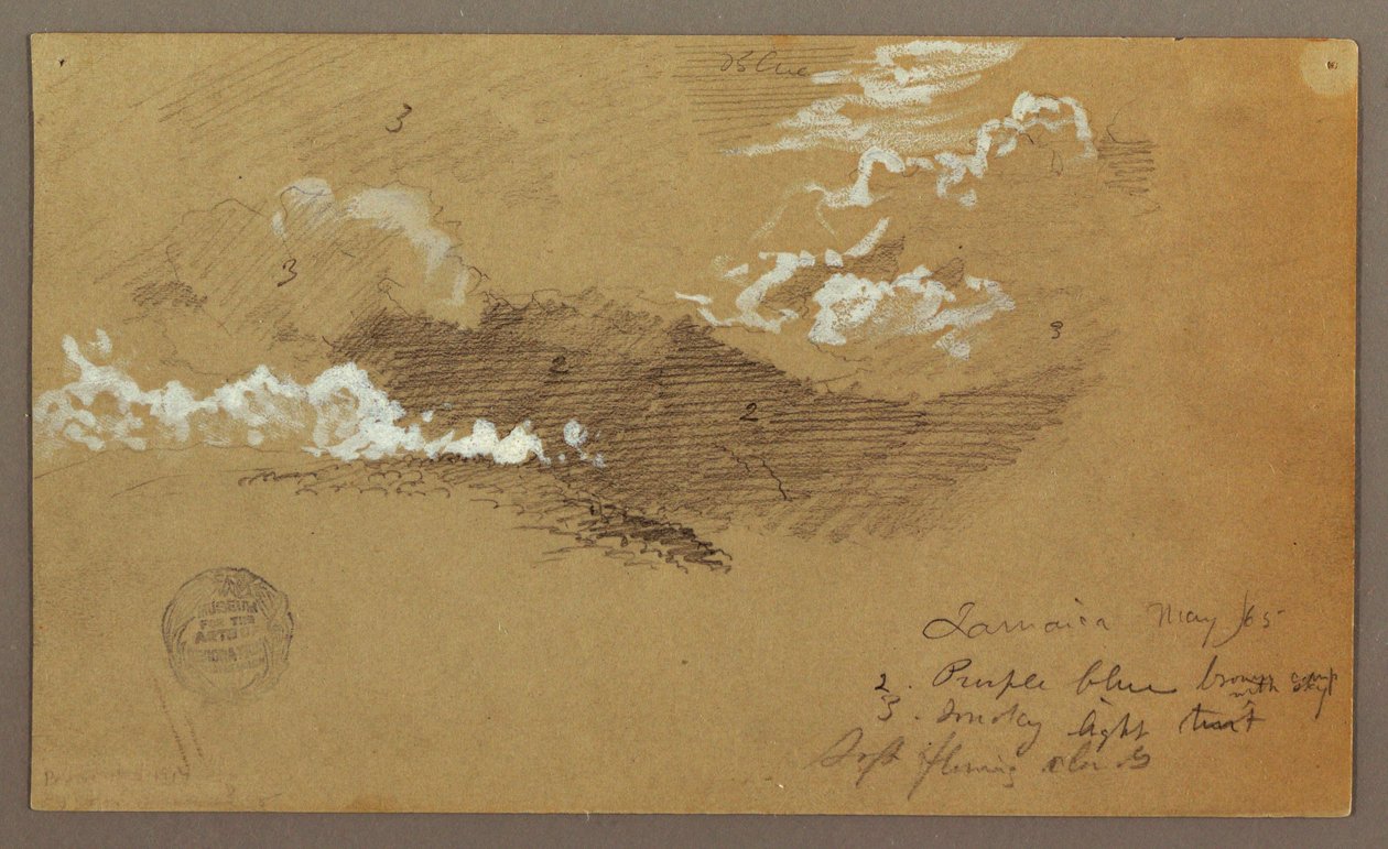 Disegno, cielo, maggio 1865 da Frederic Edwin Church