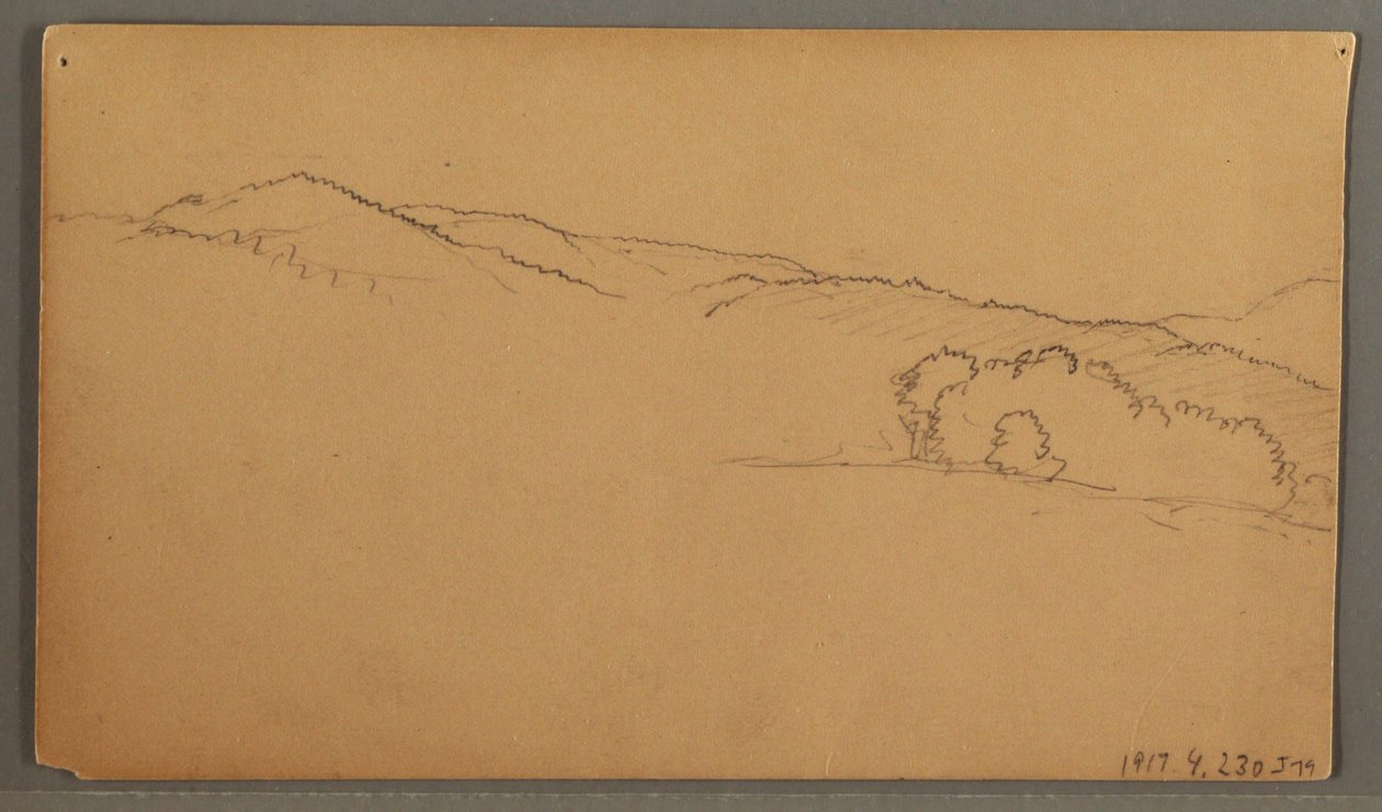 Disegno, Studio del cielo, forse 1873 da Frederic Edwin Church