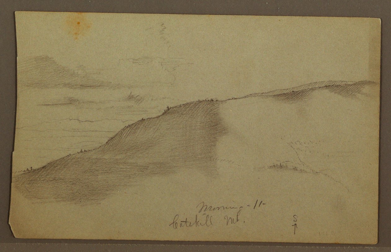 Disegno, Montagne in pendenza, forse anni 