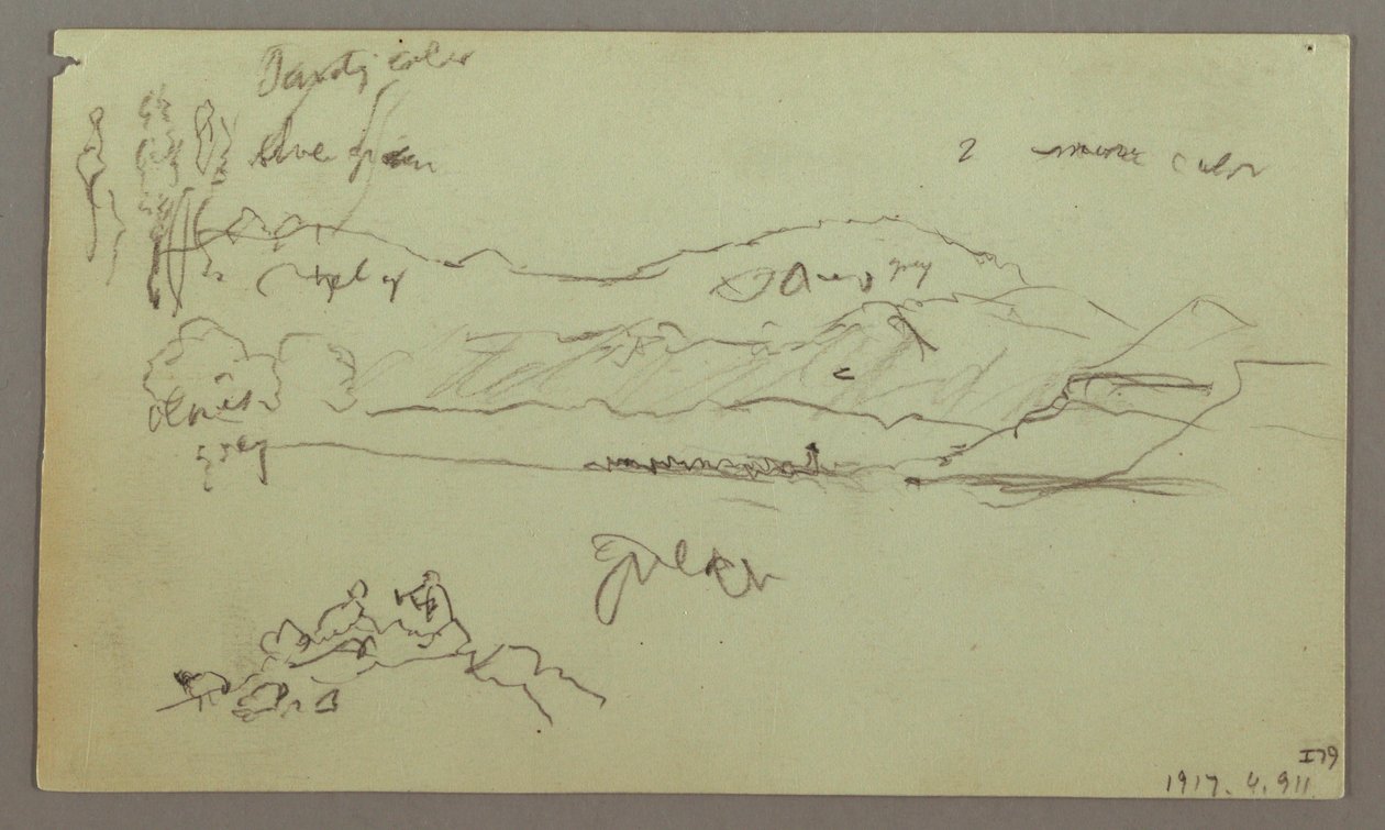 Disegno, arco di pietra, base di pietra, 27 aprile 1868 da Frederic Edwin Church