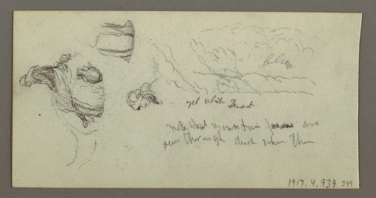 Disegno, Studio di zampe di cammello, forse 1868 da Frederic Edwin Church