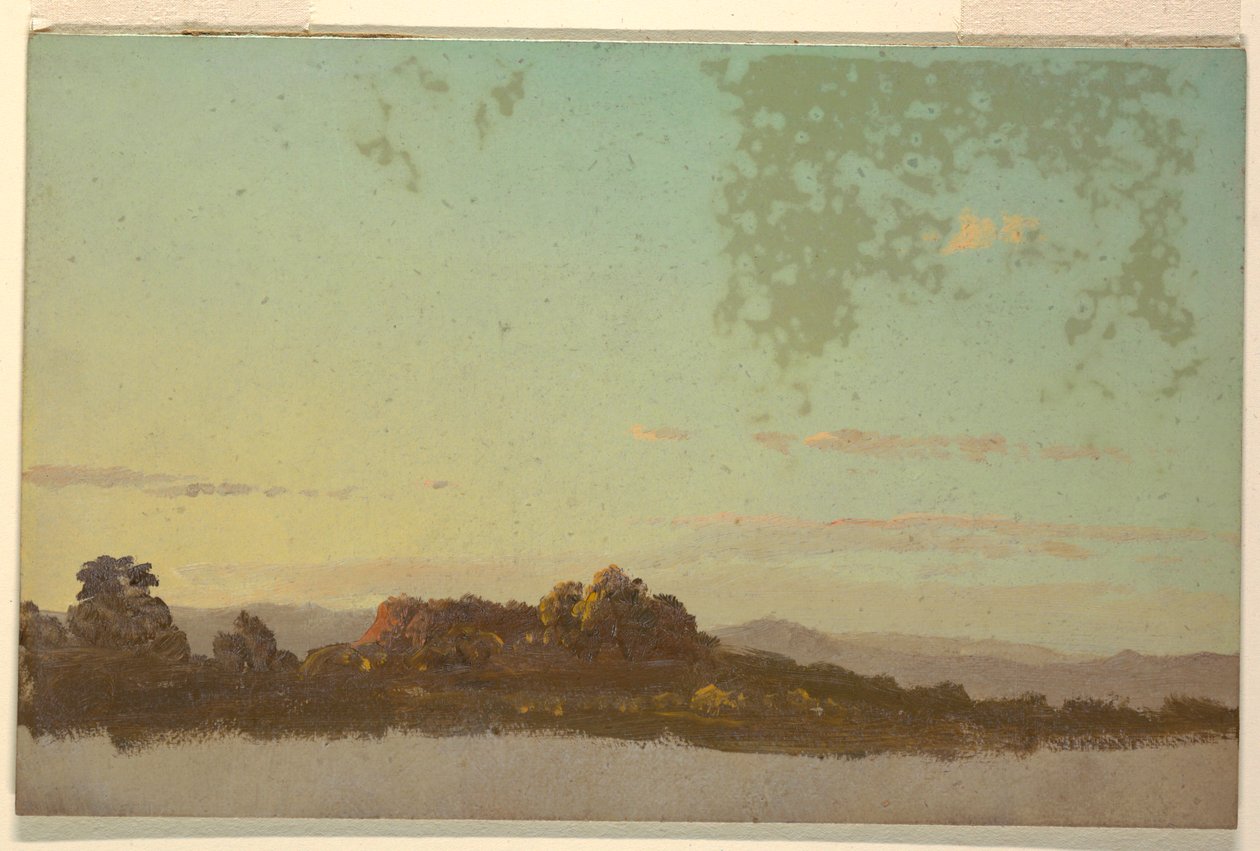 Disegno, Paesaggio estivo, 1870-80 da Frederic Edwin Church