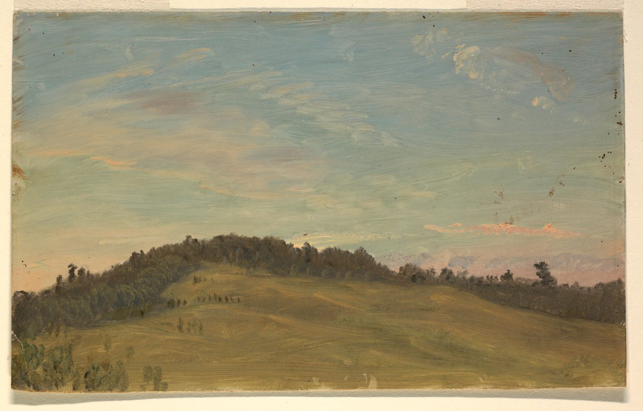 Disegno, Paesaggio estivo, 1870-80 da Frederic Edwin Church