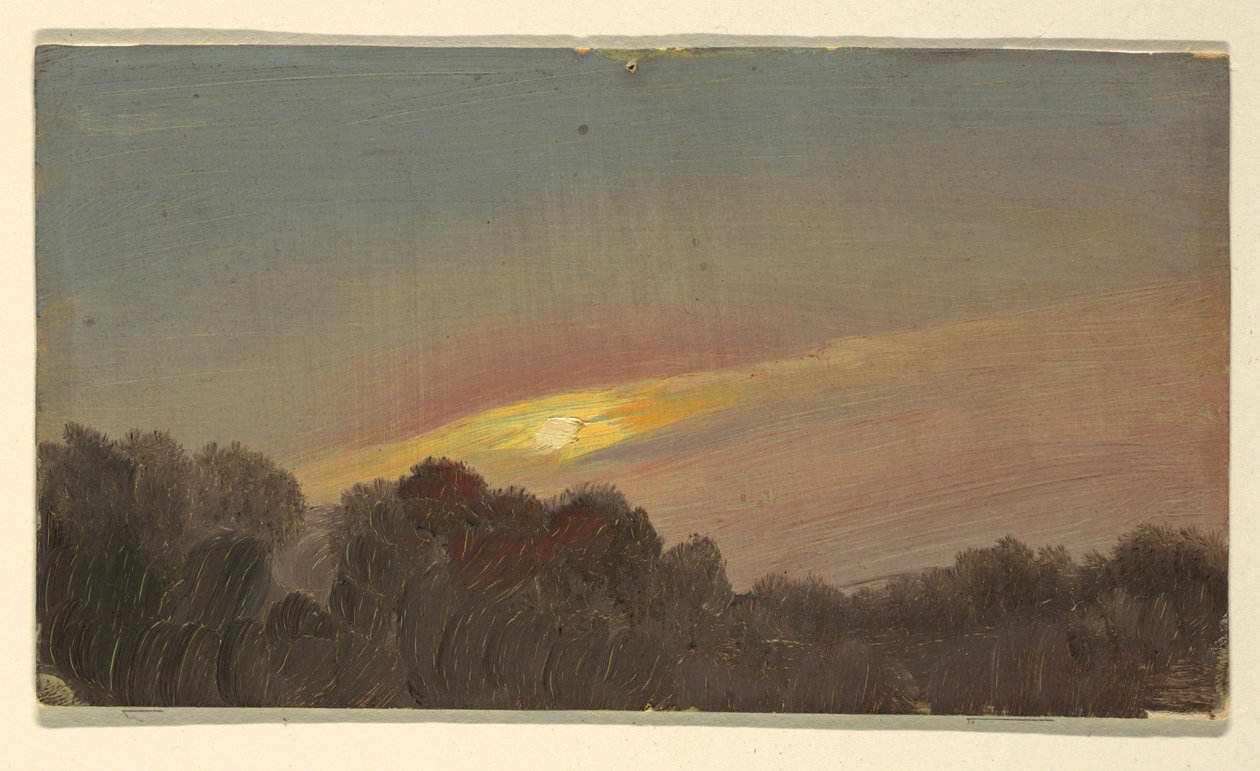 Disegno, Tramonto, 1865-66 da Frederic Edwin Church