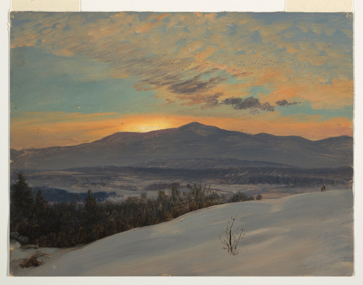 Disegno, Tramonto nella valle dell