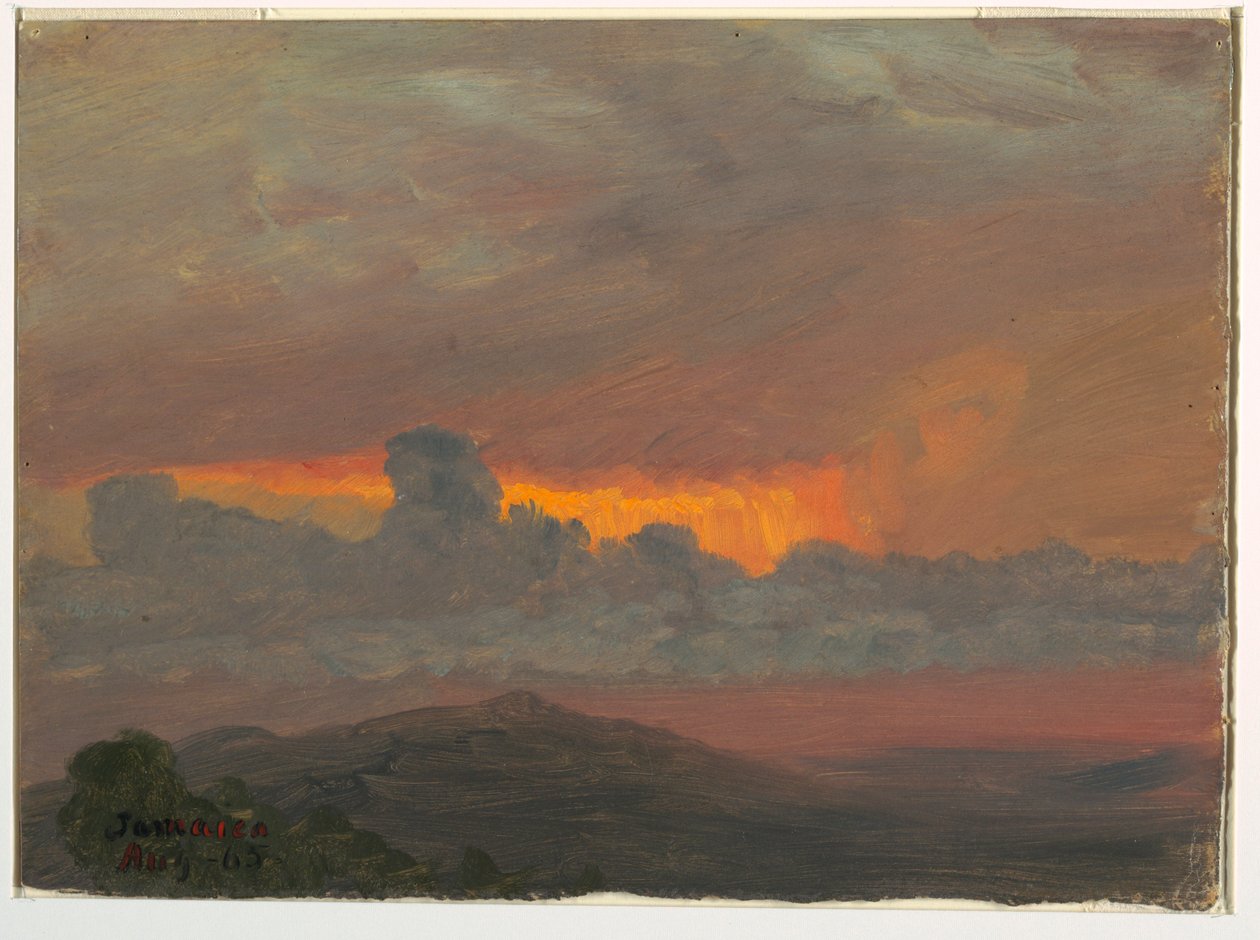 Disegno, tramonto, agosto 1865 da Frederic Edwin Church