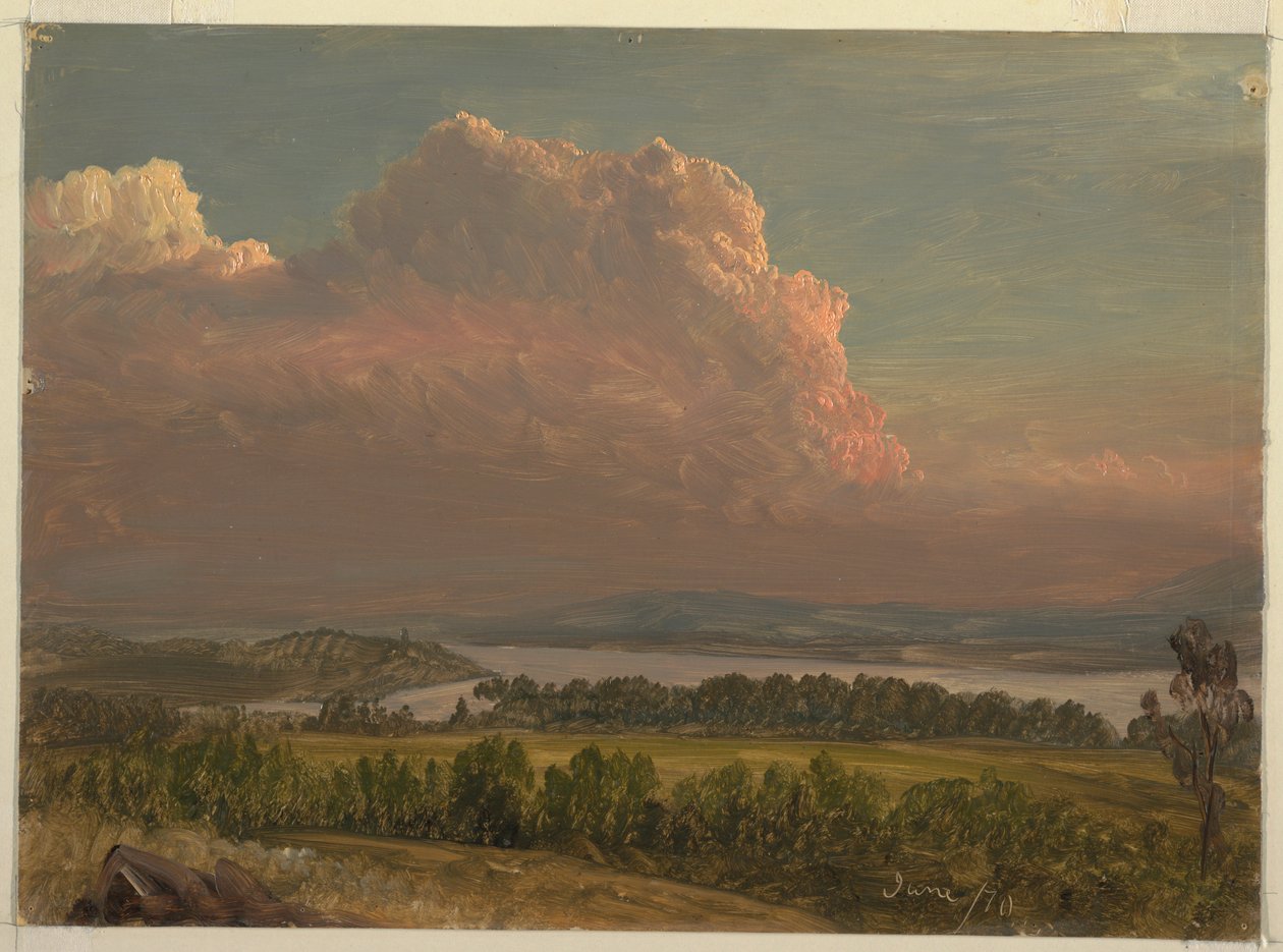 Disegno, Tramonto sulla valle dell