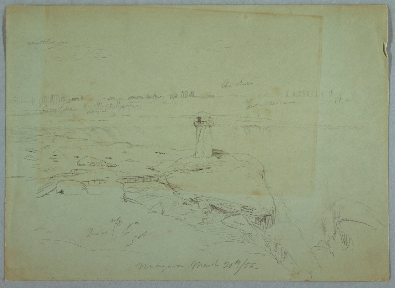 Disegno, Terrapin Point, 20 marzo 1856 da Frederic Edwin Church