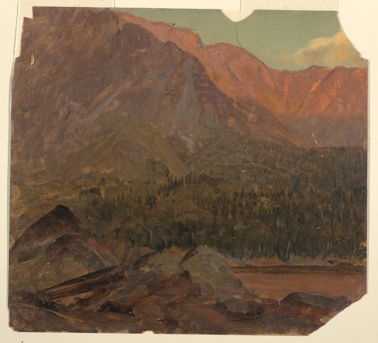 Disegno, Il grande bacino di Katahdin, Maine, 1860-70 da Frederic Edwin Church