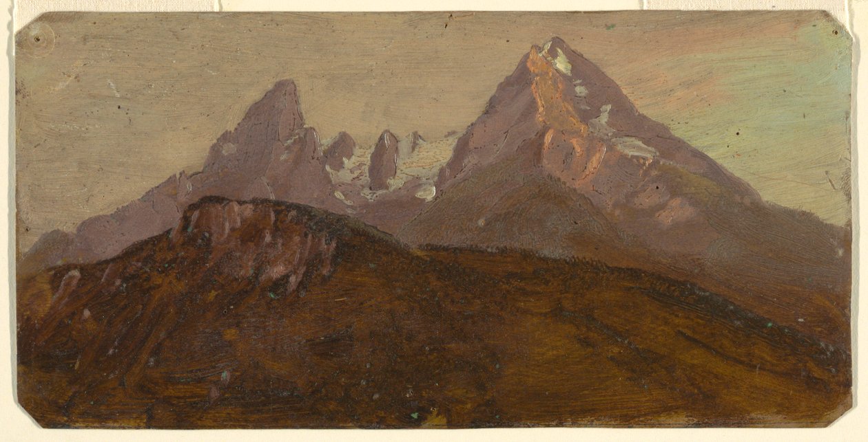 Disegno, Il Watzmann, Berchtesgaden, Baviera, 1868 da Frederic Edwin Church