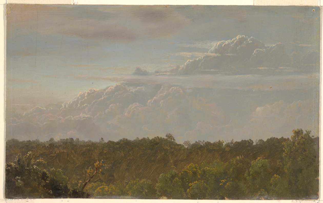Disegno, Nuvole di tuono, Giamaica, agosto 1865, 1865 da Frederic Edwin Church