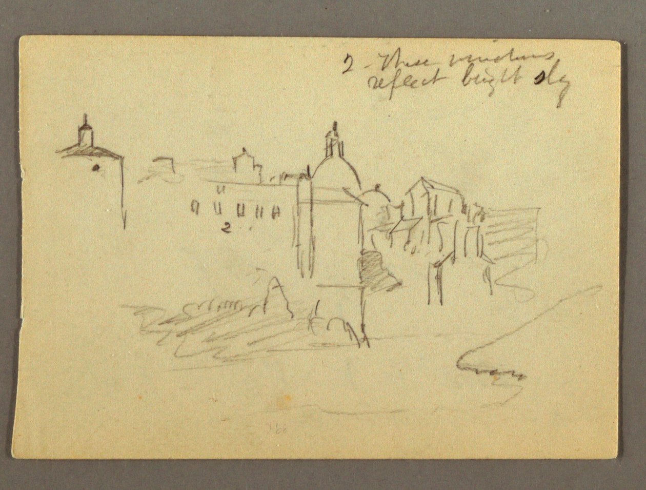 Disegno, Edifici cittadini, forse 1868-69 da Frederic Edwin Church