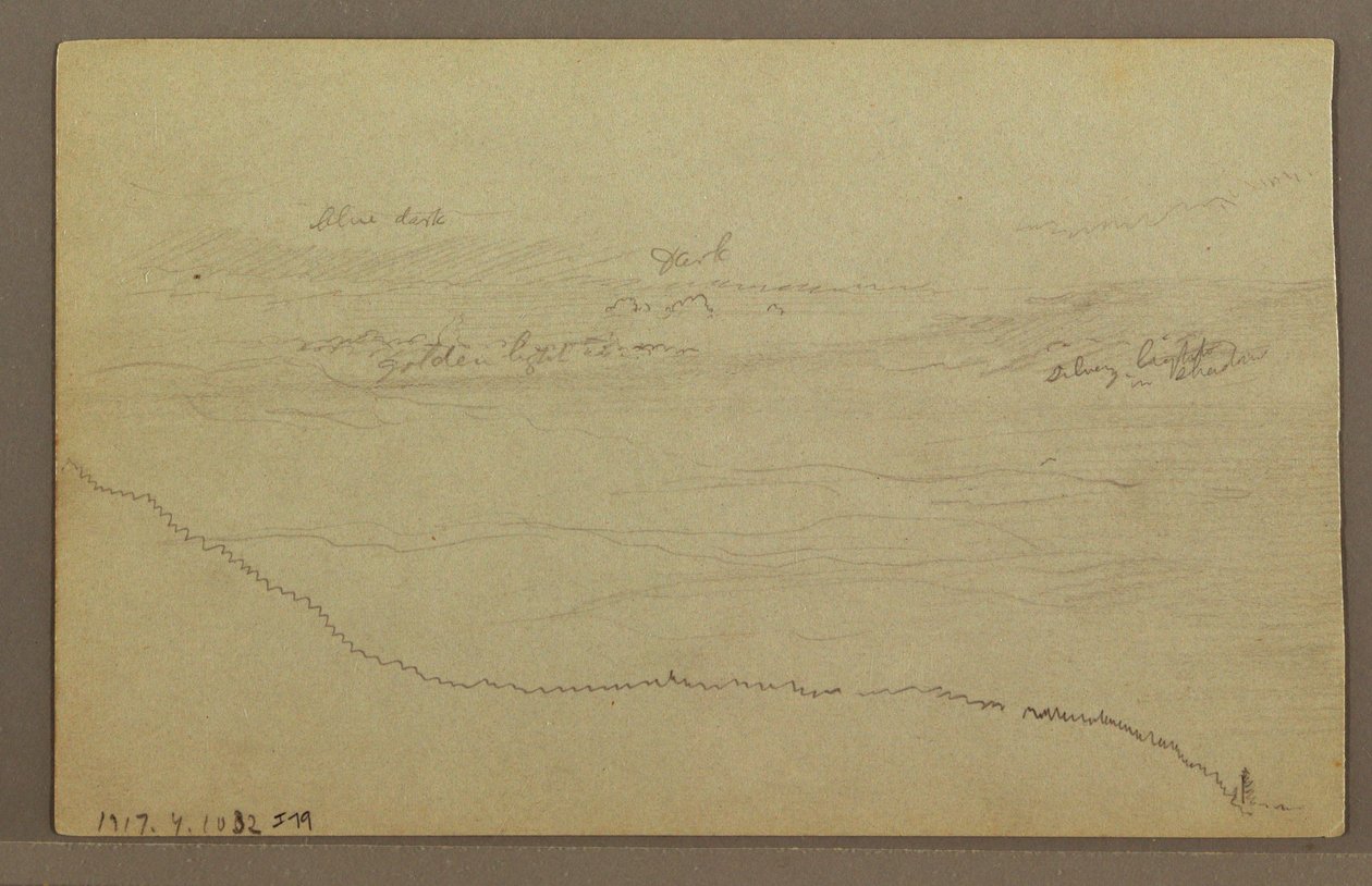 Disegno, Alberi, forse 1860 da Frederic Edwin Church