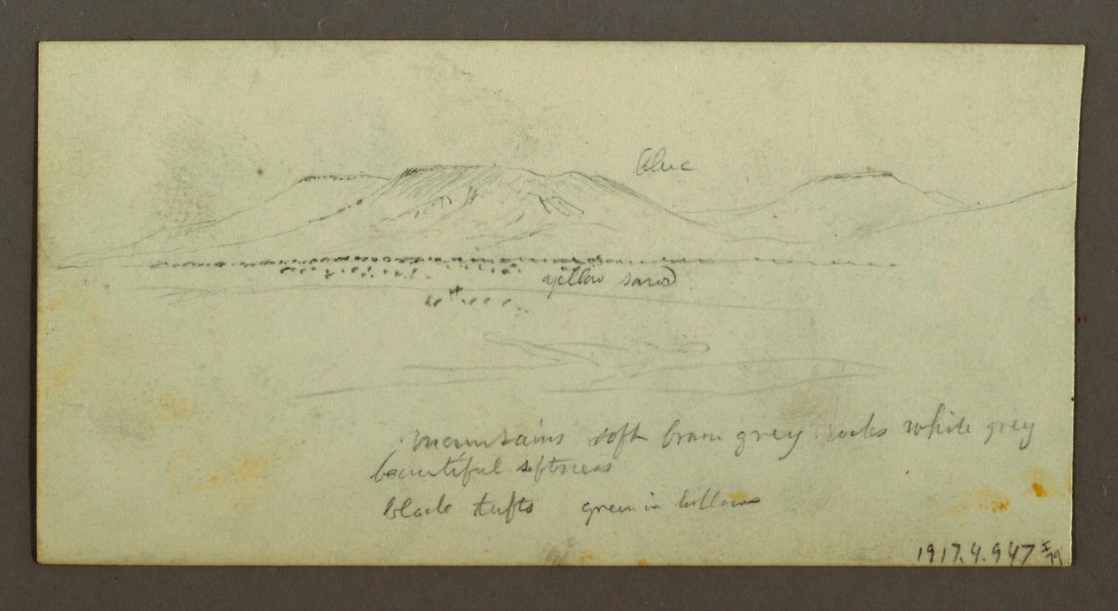 Disegno, Due figure e due cammelli al fuoco, Studi di figure e cammelli, forse 1868 da Frederic Edwin Church