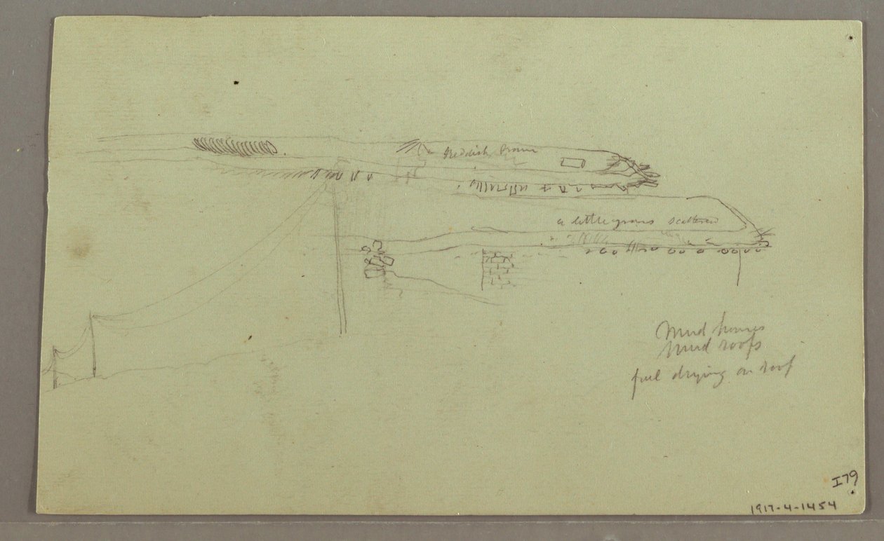Disegno, Due teste, rovine, forse 1868 da Frederic Edwin Church