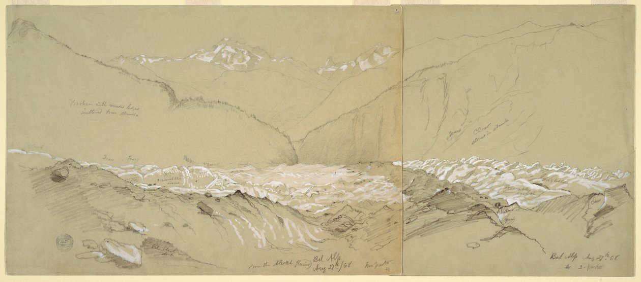 Disegno, Ghiacciaio superiore dell