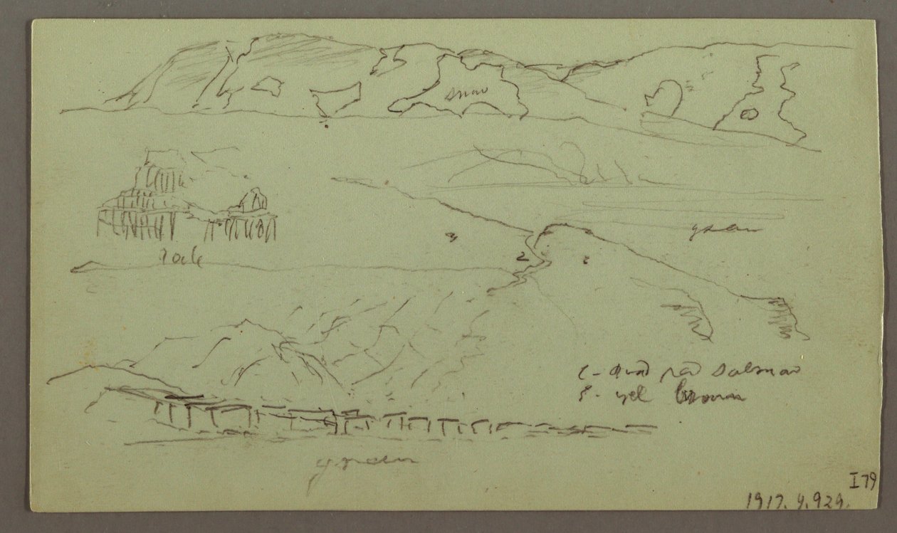 Disegno, Valle, aprile forse 1868 da Frederic Edwin Church