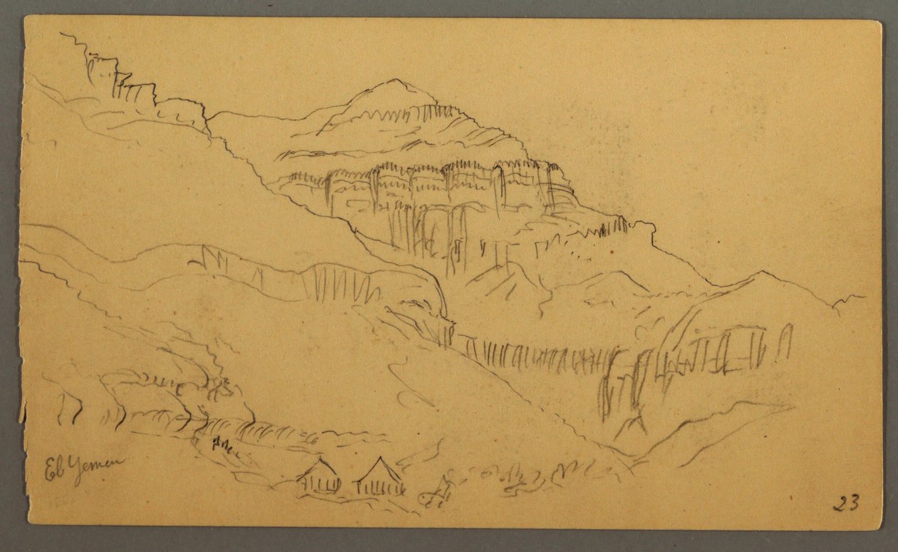 Disegno, Valleyside, febbraio 1869  da Frederic Edwin Church