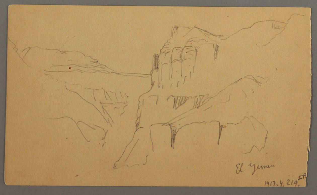 Disegno, Valleyside, febbraio 1869  da Frederic Edwin Church