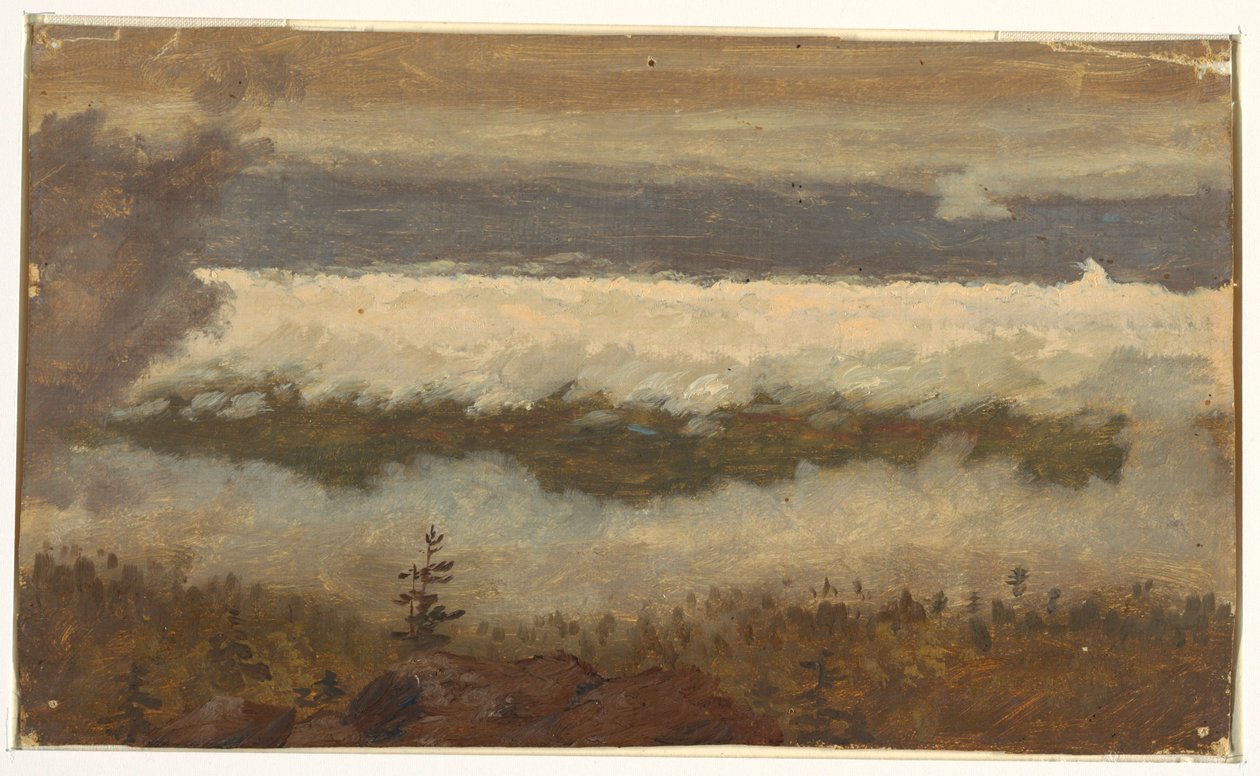 Disegno, Veduta di nuvole dalla cima del monte Catskill, 1844-45 da Frederic Edwin Church