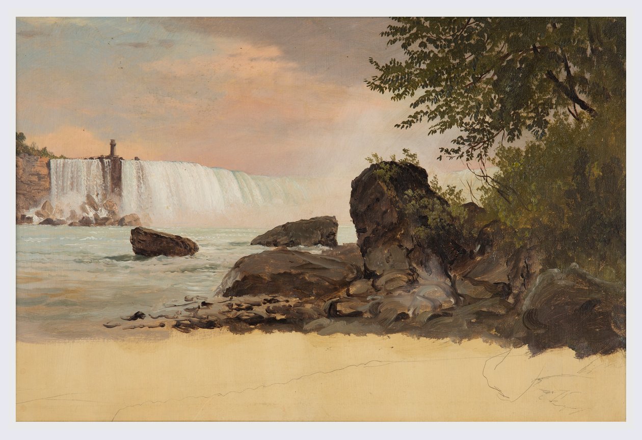 Disegno, Veduta delle cascate canadesi e dell