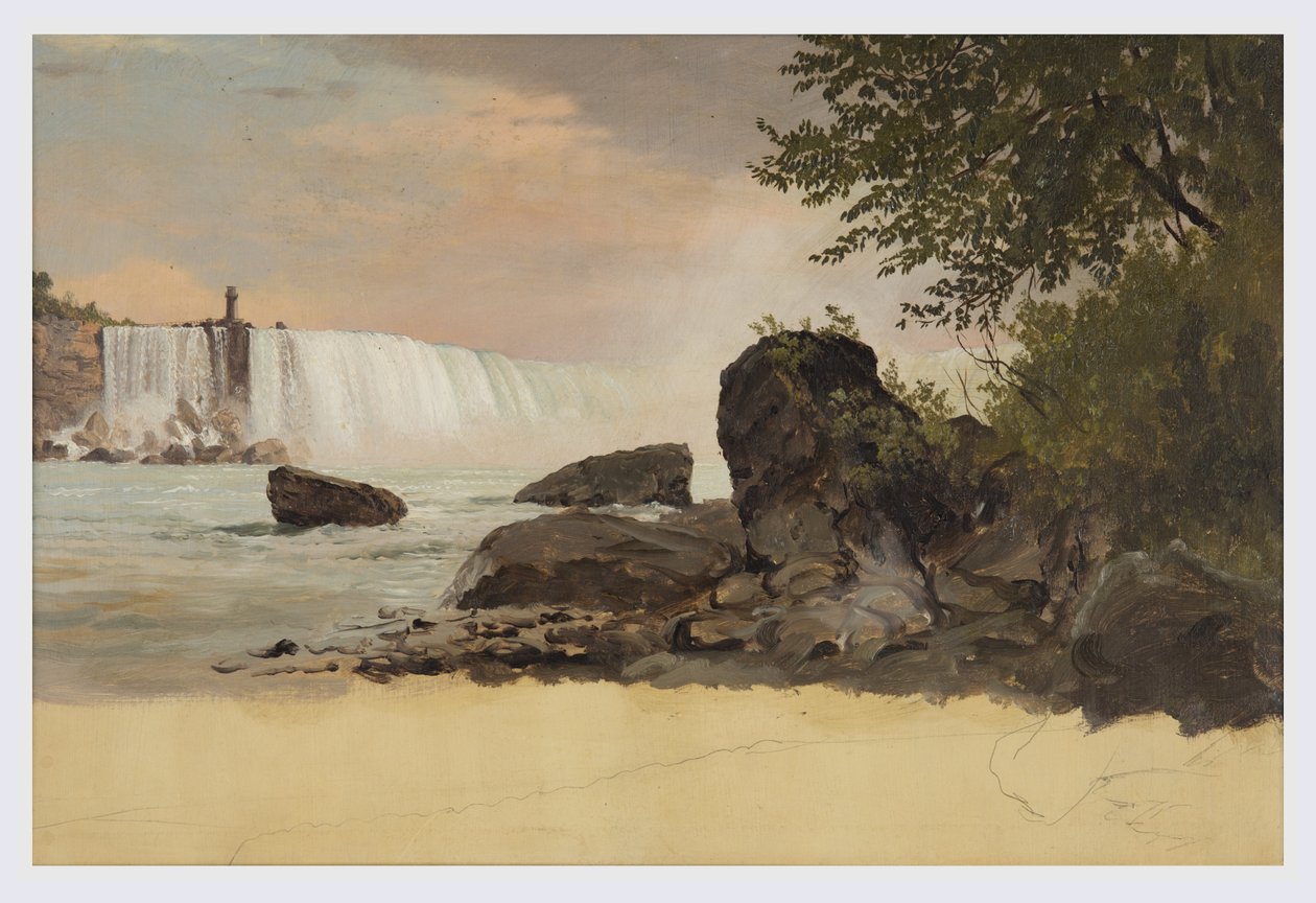 Disegno, Veduta delle cascate canadesi e dell