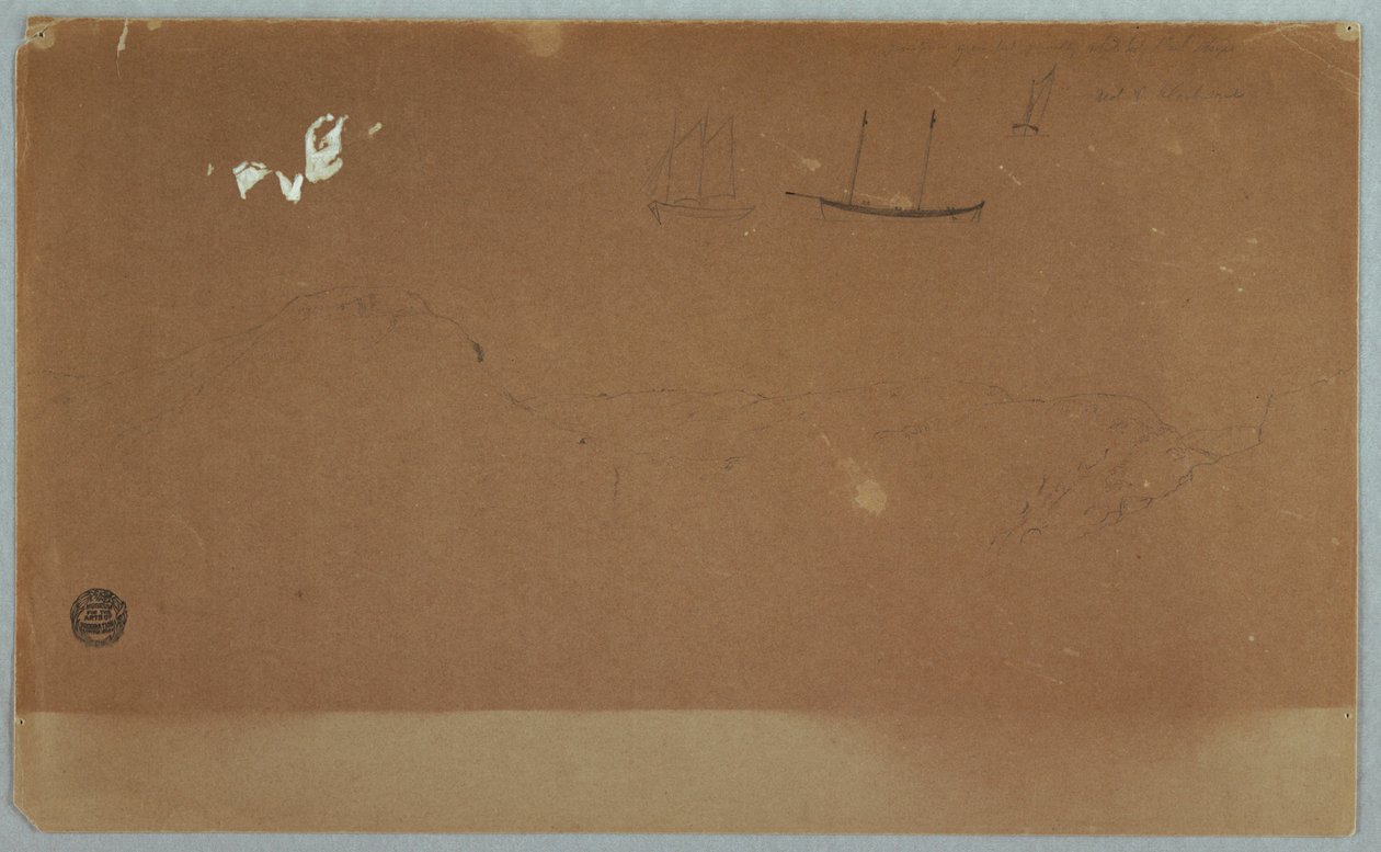 Disegno, Vedute del Labrador o di Terranova, giugno o luglio 1859 da Frederic Edwin Church