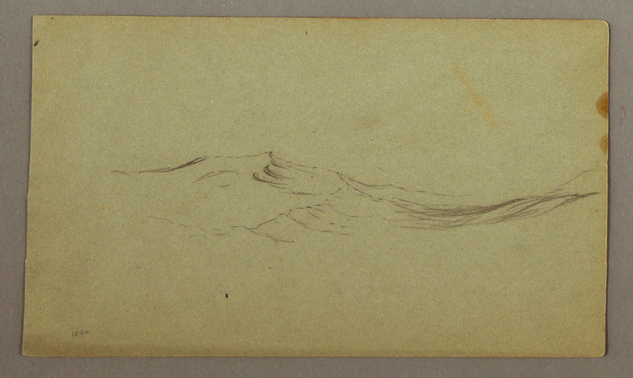Disegno, Onde, forse 1860 da Frederic Edwin Church