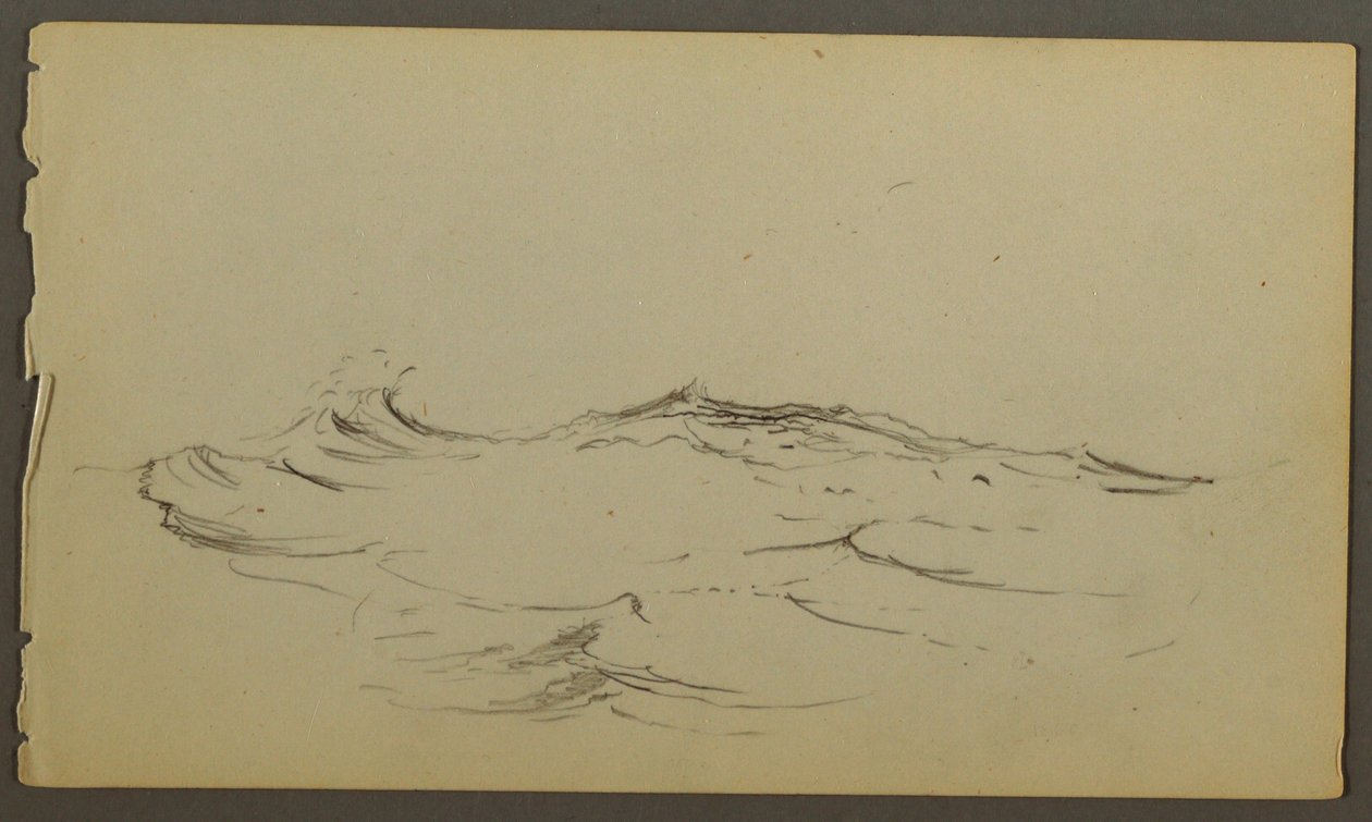 Disegno, Onde, forse 1860 da Frederic Edwin Church