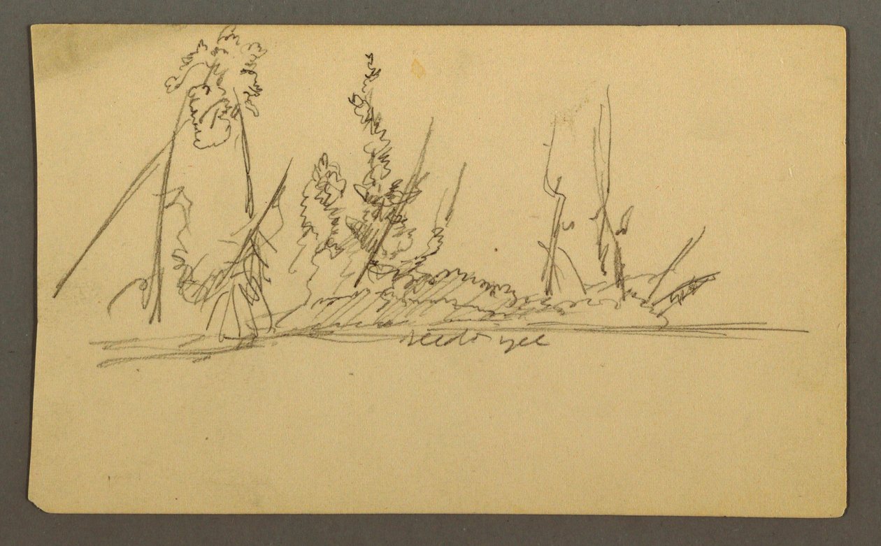 Disegno, Isola boscosa, forse 1877 da Frederic Edwin Church