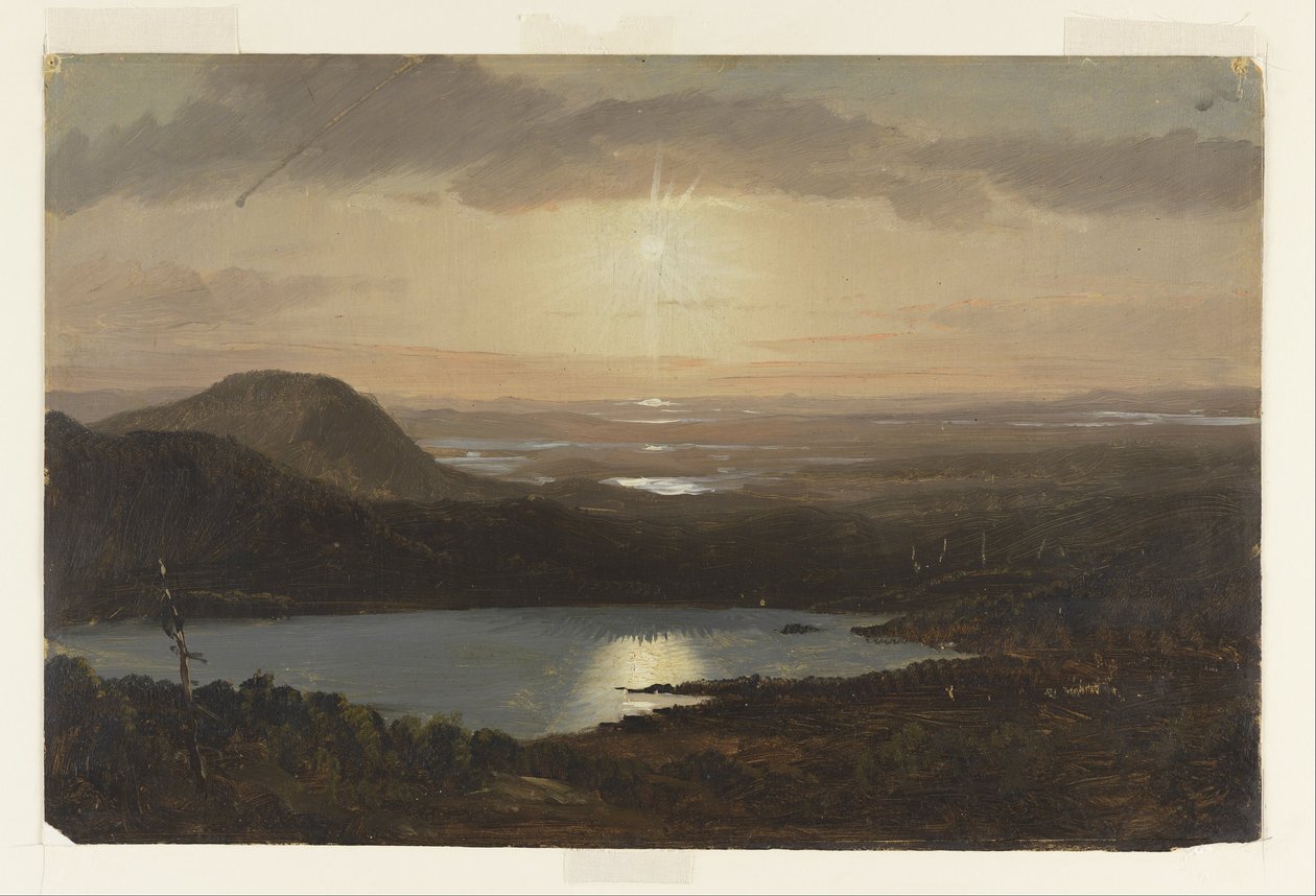 Il lago Eagle visto da Cadillac Mountain, Mount Desert Island, Maine da Frederic Edwin Church