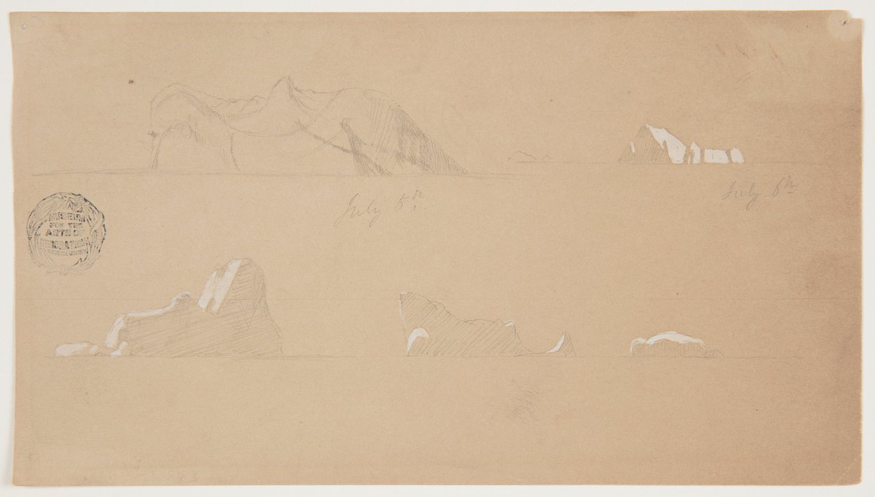 Iceberg galleggianti da Frederic Edwin Church
