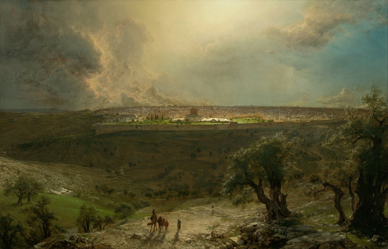 Gerusalemme dal Monte degli Ulivi da Frederic Edwin Church