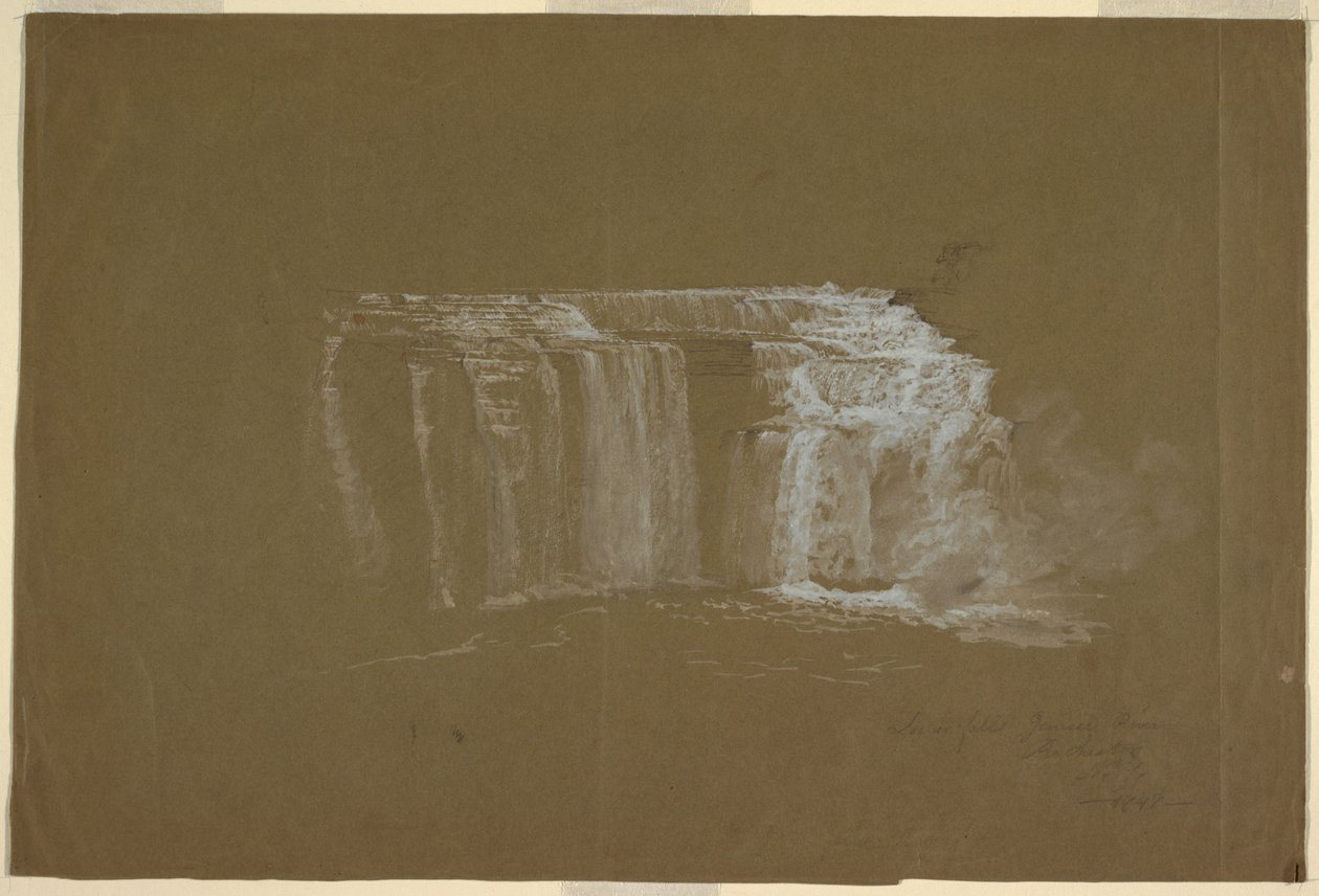 Cascate inferiori, fiume Genesee, Rochester, New York da Frederic Edwin Church