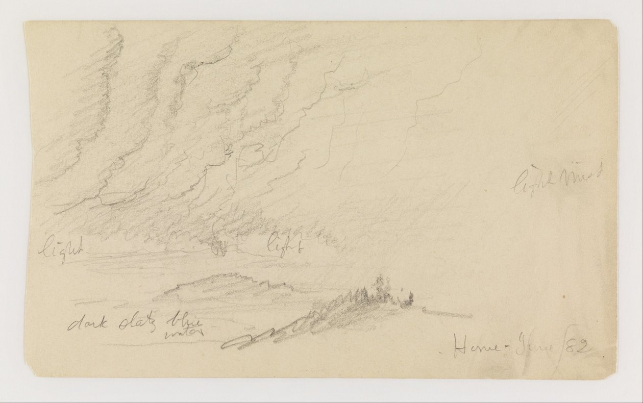 Nebbia sul fiume e sulle colline da Frederic Edwin Church