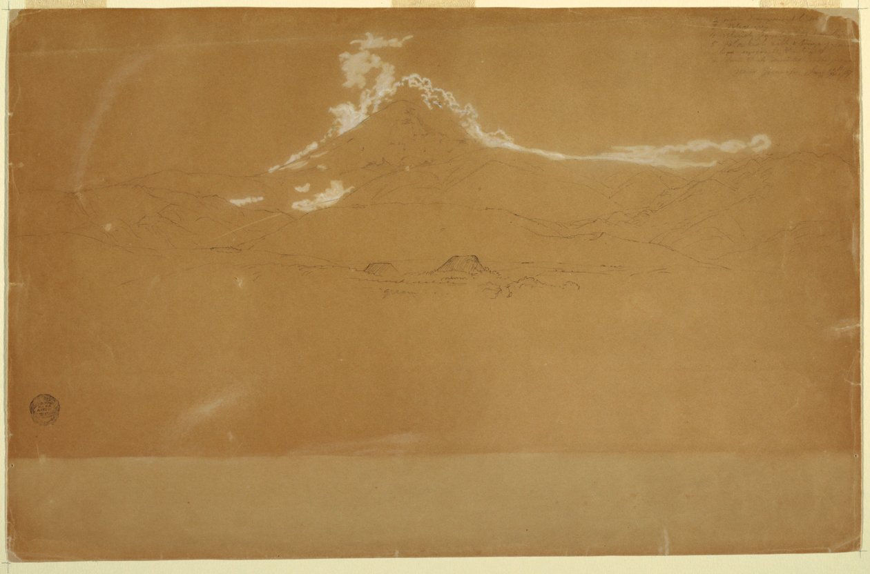 Monte Chimborazo, vicino a Guanojo e Guaranda, Ecuador da Frederic Edwin Church