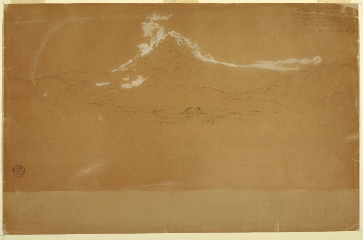 Monte Chimborazo, vicino a Guanojo e Guaranda, Ecuador da Frederic Edwin Church